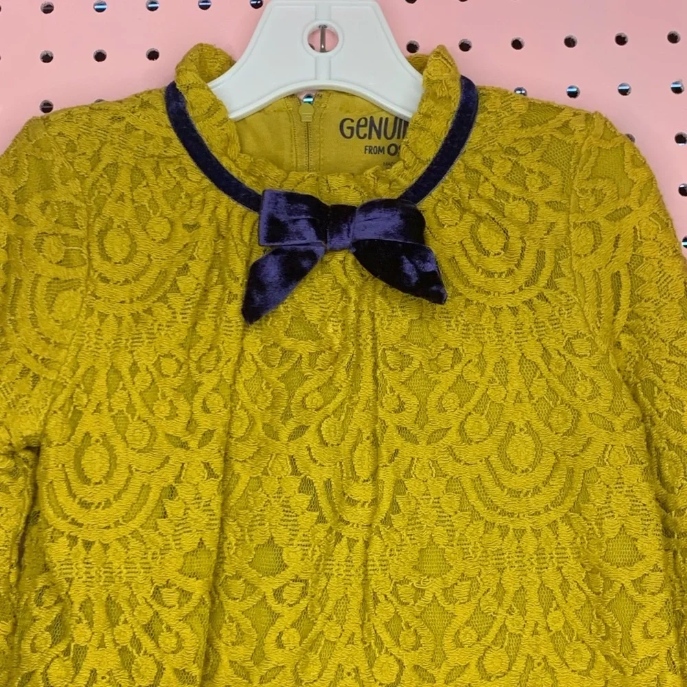 OshKosh B’Gosh Mustard Lace Dress. Size 5t. Great Condition. HTF